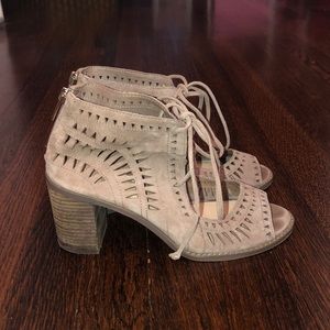 Vince Camuto Grey Suede Heels